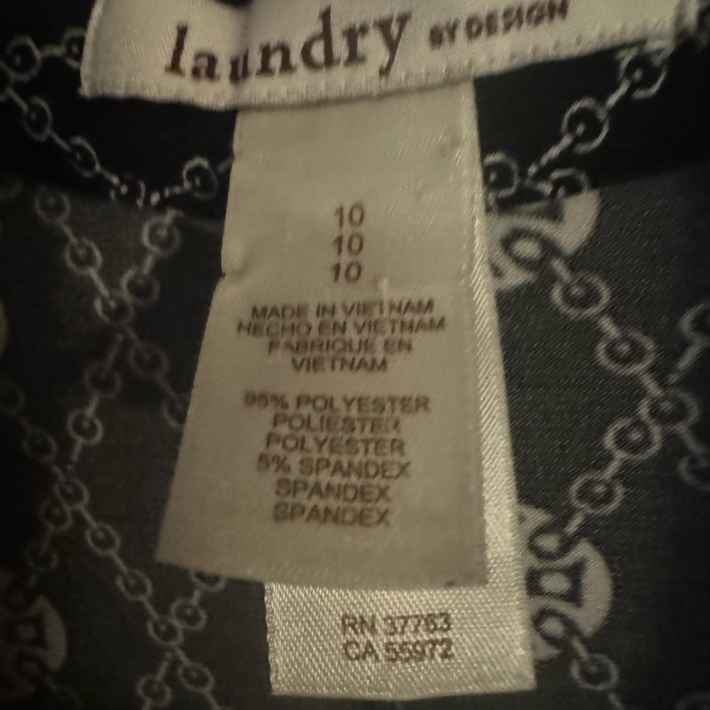 Laundry Dress excellent condition back & white details size 10 comes with belt - Picture 4 of 6